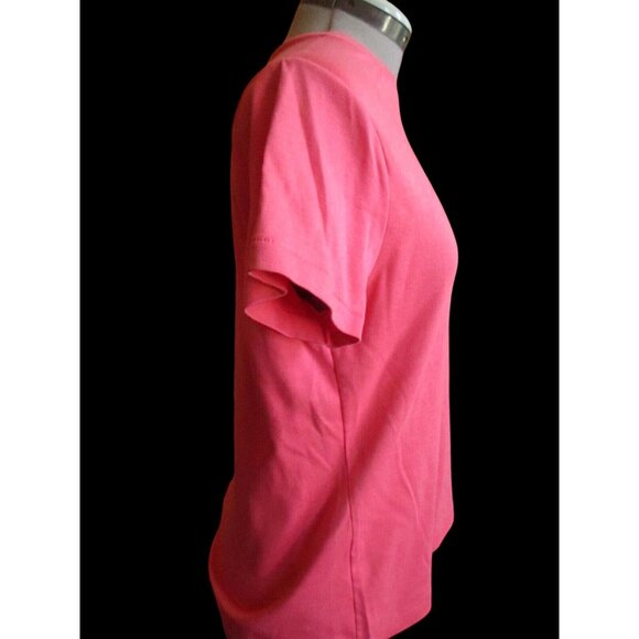 Vintage Womens T-shirt Medium Single Stitch Crew Neck Pink 1970's Disco - Picture 9 of 10